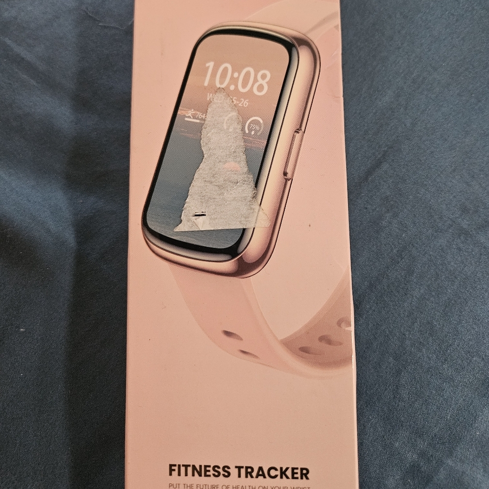 Sleek Pink and Blue Smartwatch with Minimalist Design